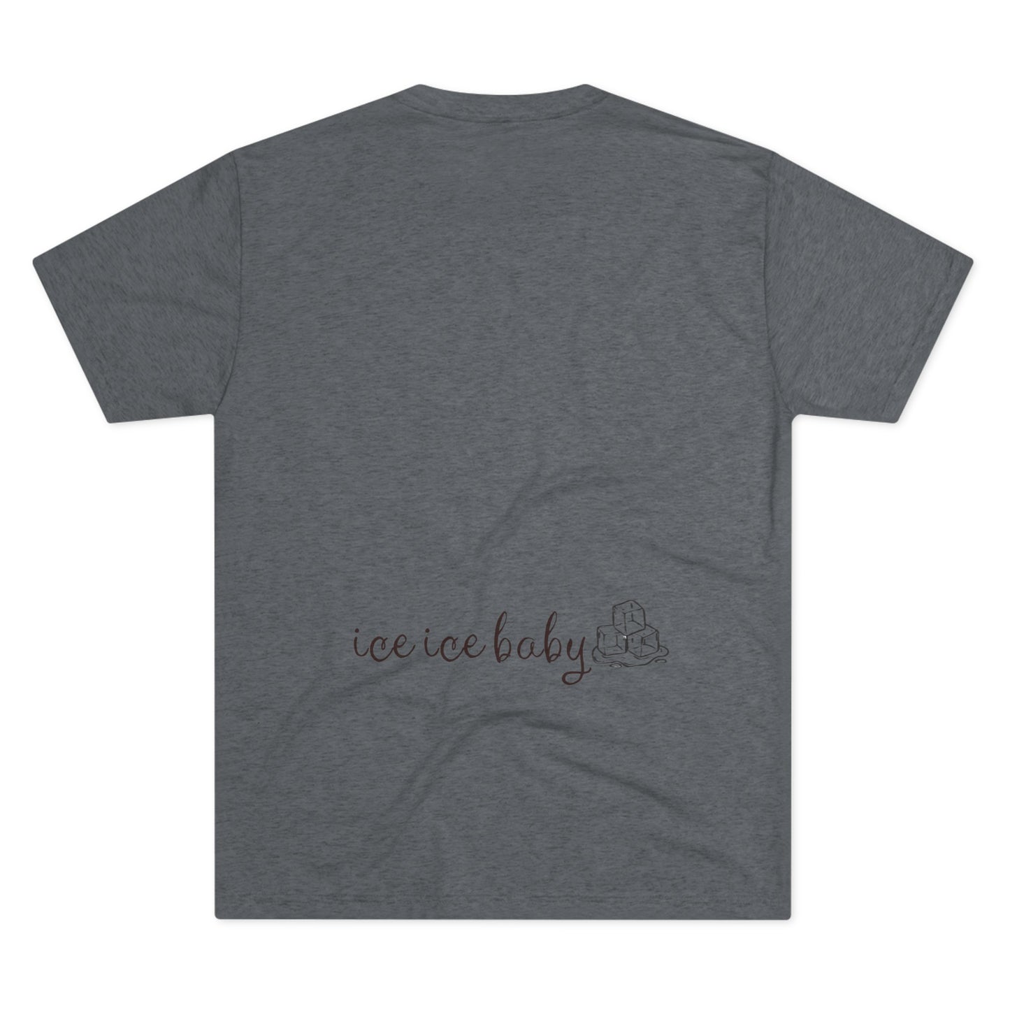 On The Rocks - Iced Coffee - Unisex Tri-Blend Crew Tee