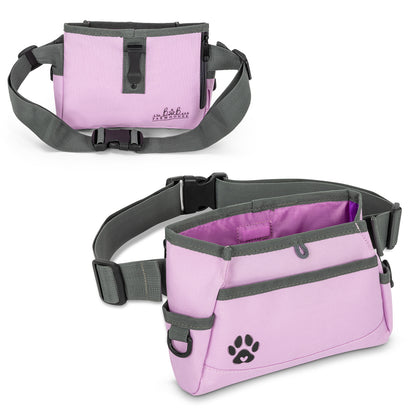 Custom Designed Dog Treat Pouch - Features Magnetic Closure, Adjustable Belt, Large Capacity with Multiple Ways to Wear