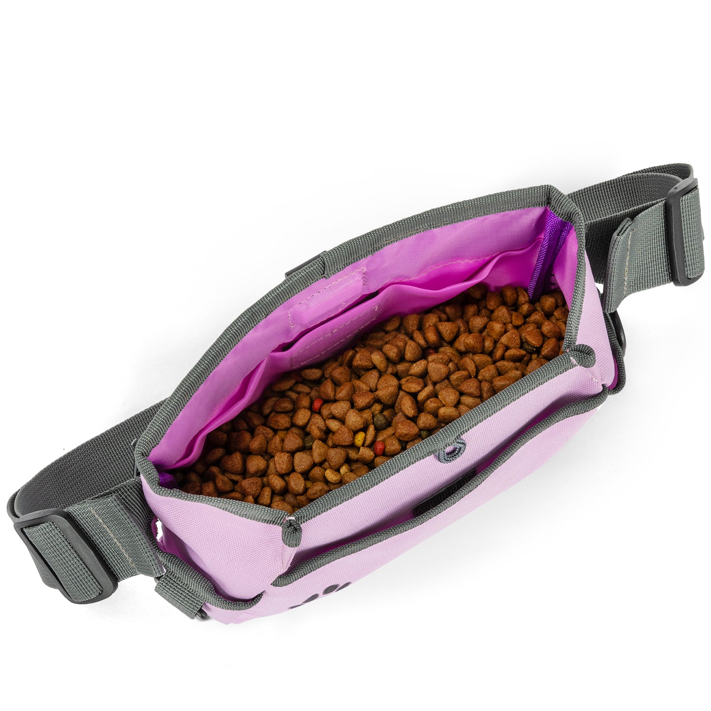 Custom Designed Dog Treat Pouch - Features Magnetic Closure, Adjustable Belt, Large Capacity with Multiple Ways to Wear