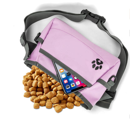 Custom Designed Dog Treat Pouch - Features Magnetic Closure, Adjustable Belt, Large Capacity with Multiple Ways to Wear