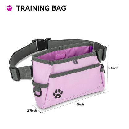 Dog Treat Pouch - Custom Designed Features Magnetic Closure, Adjustable Belt, Large Capacity with Multiple Ways to Wear