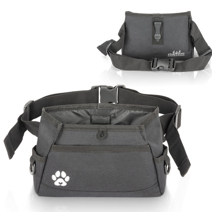 Custom Designed Dog Treat Pouch - Features Magnetic Closure, Adjustable Belt, Large Capacity with Multiple Ways to Wear