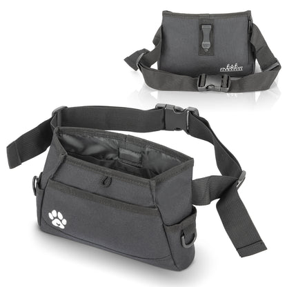 Dog Treat Pouch - Custom Designed Features Magnetic Closure, Adjustable Belt, Large Capacity with Multiple Ways to Wear