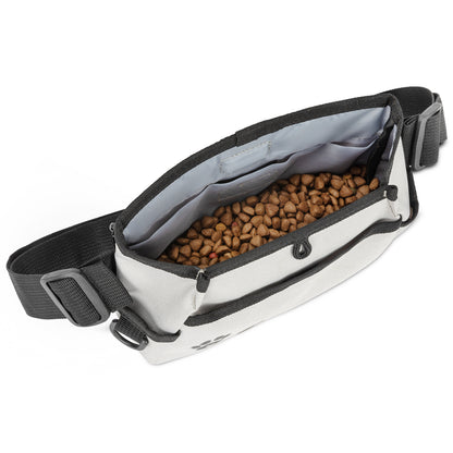 Dog Treat Pouch - Custom Designed Features Magnetic Closure, Adjustable Belt, Large Capacity with Multiple Ways to Wear