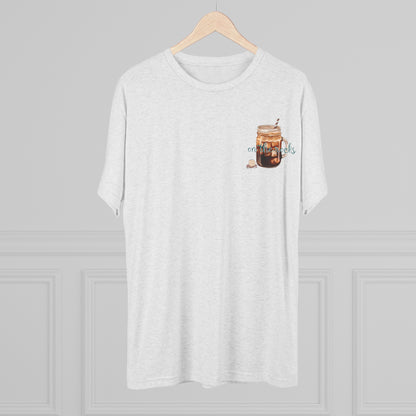 On The Rocks - Iced Coffee - Unisex Tri-Blend Crew Tee