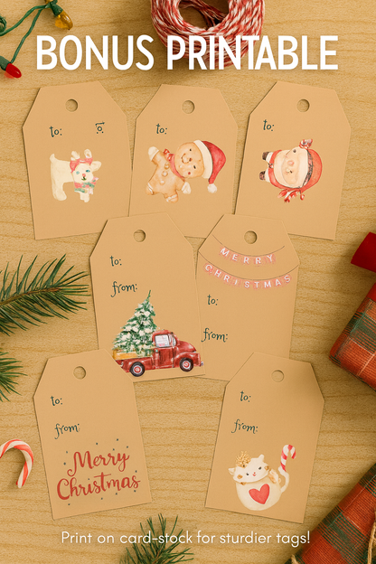 Christmas Planner Bundle: Holiday Budget, Meal, Gift Tracker (Printable PDF & Digital Fillable)