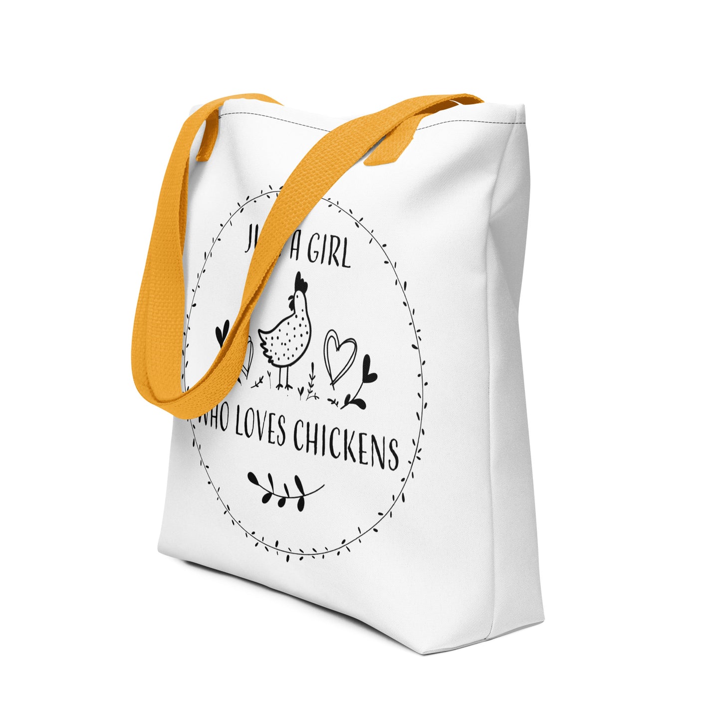 Just A Girl Who Loves Chickens Tote Bag by B&B Farmhouse